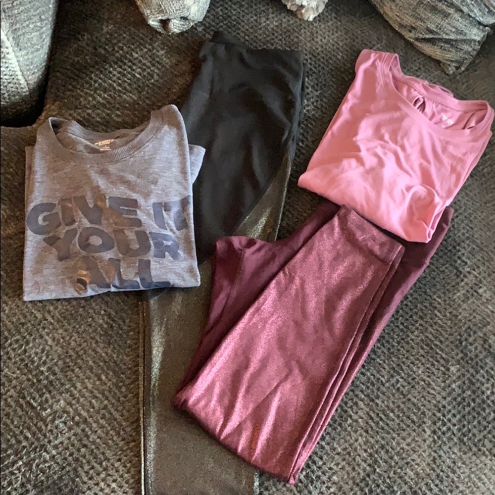 Old Navy Activewear bundle. Size large. 4 pieces